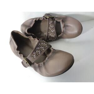 Sophie17 School Dayz US 7.5M Taupe Mary Jane Ballet Flats